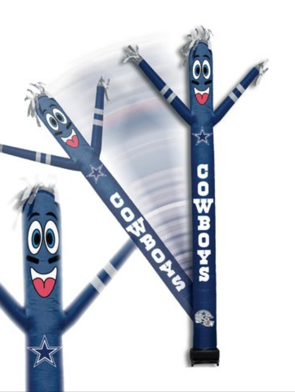 NFL Dallas Cowboys Inflatable Crazy Sports Fan 8ft Tall Lights Up Outdoor Decor
